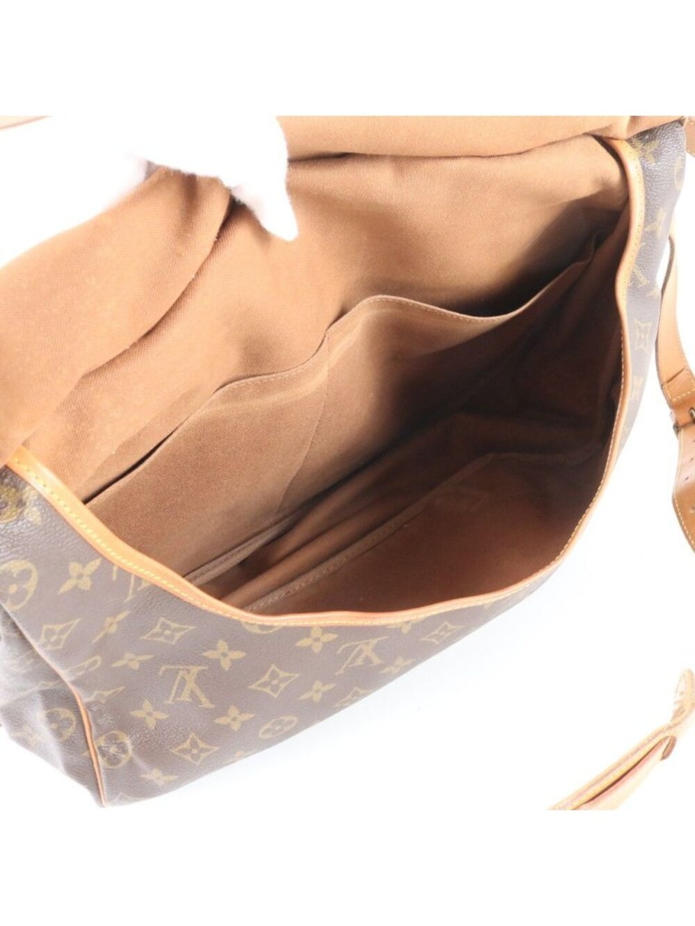 ★SOLD★ Louis Vuitton Monogram Saumur 43 Leather Shoulder Bag Crossbody Rnm - Picture 8 of 10